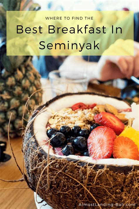 Bali's Best Breakfast in Seminyak Bali, Indonesia .